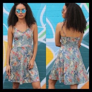BEAUTIFUL MULTI FLORAL MINI DRESS